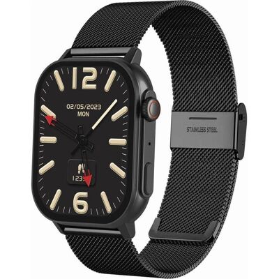 Gravity GT15-3 Smartwatch, rotes Silikonarmband + schwarzes Armband (ohne SIM), Smartwatch Gravity GT15-3 Smartwatch, rotes Silikonarmband + schwarzes Armband (ohne SIM), Smartwatch