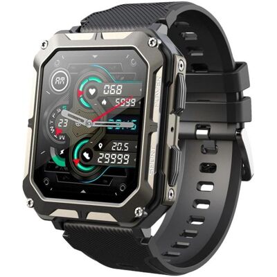Rubicon RNCF27 SCHWARZ Herren-Smartwatch (43 mm, ohne SIM), Smartwatch Rubicon RNCF27 SCHWARZ Herren-Smartwatch (43 mm, ohne SIM), Smartwatch