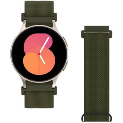 Just in Case Watchstrap für smartwatch (20 mm, Nylon), Uhrenarmband, Grün Just in Case Watchstrap für smartwatch (20 mm, Nylon), Uhrenarmband, Grün