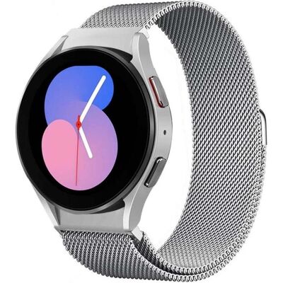 Bigben Uhrenarmband für Galaxy Watch Milanese Stahl Silber (20 mm, Edelstahl), Uhrenarmband, Grau, Silber Bigben Uhrenarmband für Galaxy Watch Milanese Stahl Silber (20 mm, Edelstahl), Uhrenarmband, Grau, Silber