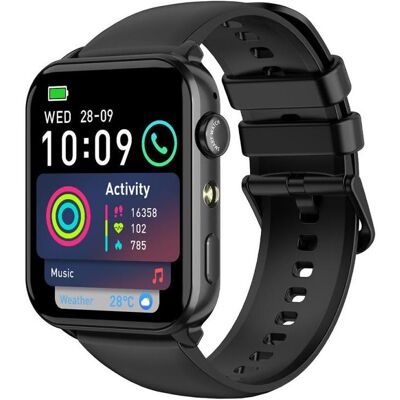 Blackview R30 Max (Montre connectée - 1.91" - Appels bluetooth) Noir (48.51 mm), Smartwatch Blackview R30 Max (Montre connectée - 1.91" - Appels bluetooth) Noir (48.51 mm), Smartwatch