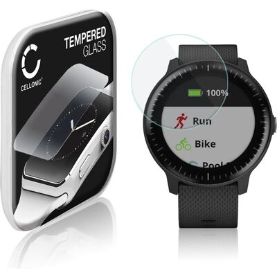 Cellonic Displayschutzglas (generisch) für Garmin vivoactive 3, 3 Music, Smartwatch Schutzfolie, Transparent Cellonic Displayschutzglas (generisch) für Garmin vivoactive 3, 3 Music, Smartwatch Schutzfolie, Transparent