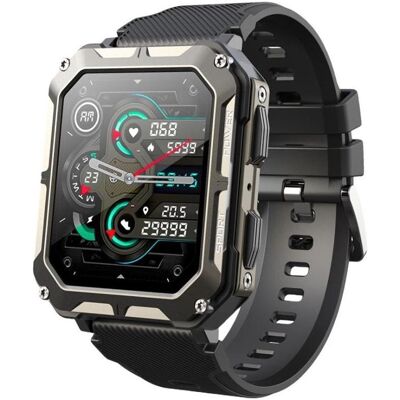 Rubicon RNCF27 SCHWARZ Herren-Smartwatch (43 mm, ohne SIM), Smartwatch Rubicon RNCF27 SCHWARZ Herren-Smartwatch (43 mm, ohne SIM), Smartwatch