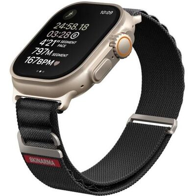 Skinarma Band Kobu Apple Watch Ultra 49/45/44mm black (Plastic, Titanium), Uhrenarmband, Schwarz Skinarma Band Kobu Apple Watch Ultra 49/45/44mm black (Plastic, Titanium), Uhrenarmband, Schwarz