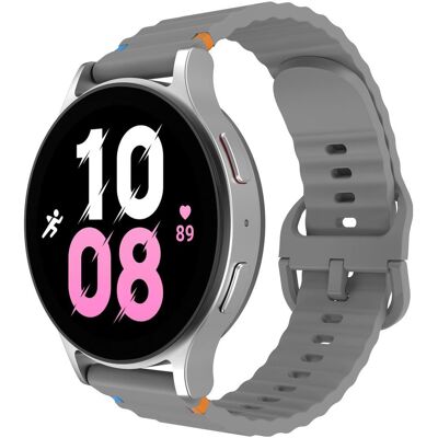 Just in Case ActiveFlex Strap - Galaxy Watch 20mm - Grey (20 mm, Silikon), Uhrenarmband, Grau Just in Case ActiveFlex Strap - Galaxy Watch 20mm - Grey (20 mm, Silikon), Uhrenarmband, Grau