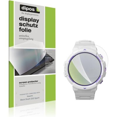 Dipos Schutzfolie Matt f??r Xiaomi Black Shark GS3 Sport, Smartwatch Schutzfolie, Transparent Dipos Schutzfolie Matt f??r Xiaomi Black Shark GS3 Sport, Smartwatch Schutzfolie, Transparent