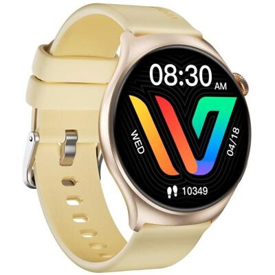 Burga Smartwatch Weofly Curve goldfarben (36.30 mm, ohne SIM), Smartwatch Burga Smartwatch Weofly Curve goldfarben (36.30 mm, ohne SIM), Smartwatch