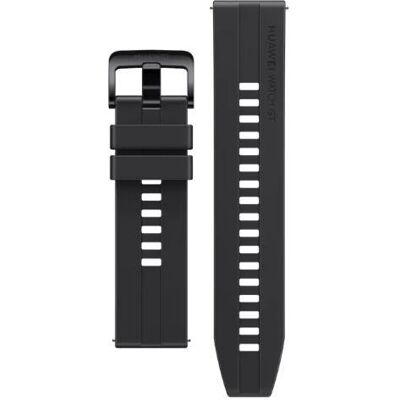 Huawei GT3 46mm Schwarzes Fluorelastomer Armband - Smartwatch Zubehör Huawei GT3 46mm Schwarzes Fluorelastomer Armband - Smartwatch Zubehör
