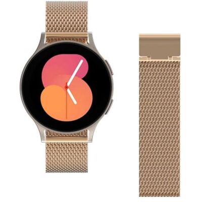 Just in Case Watchstrap für smartwatch (20 mm, Edelstahl), Uhrenarmband, Rosa Just in Case Watchstrap für smartwatch (20 mm, Edelstahl), Uhrenarmband, Rosa