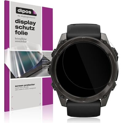 Dipos Schutzfolie Klar für Garmin Fenix 7x Pro 42mm, Smartwatch Schutzfolie, Transparent Dipos Schutzfolie Klar für Garmin Fenix 7x Pro 42mm, Smartwatch Schutzfolie, Transparent