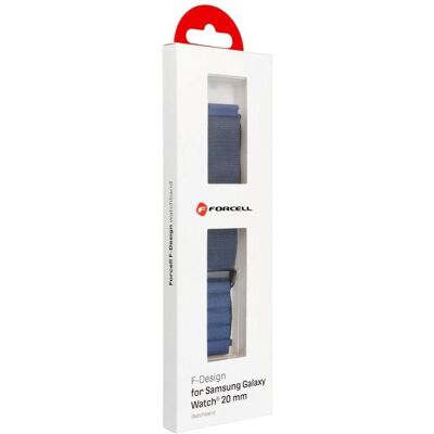 Forcell Strap F-DESIGN FS05 strap for SAMSUNG Watch 20 mm dark navy (20 mm, Polyesterfaser), Uhrenarmband, Blau Forcell Strap F-DESIGN FS05 strap for SAMSUNG Watch 20 mm dark navy (20 mm, Polyesterfaser), Uhrenarmband, Blau