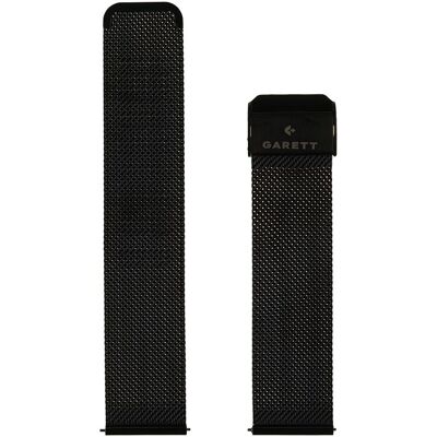 Garett univerzální řemínek 22 mm, černý kovový, typ Mesh, Smartwatch Zubehör, Schwarz Garett univerzální řemínek 22 mm, černý kovový, typ Mesh, Smartwatch Zubehör, Schwarz