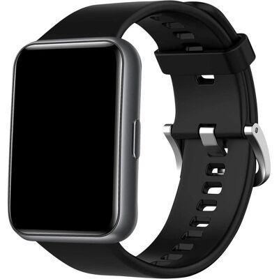 Avizar Armband für Huawei Watch Fit 2 Silikon Robust und Verstellbar (20 mm, Silikon), Uhrenarmband, Schwarz Avizar Armband für Huawei Watch Fit 2 Silikon Robust und Verstellbar (20 mm, Silikon), Uhrenarmband, Schwarz