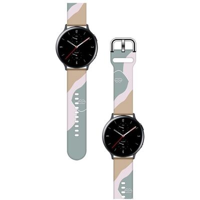Hurtel Strap Moro Band For Samsung Galaxy Watch 46mm Silicone Strap Watch Bracelet Pattern 17 (Plastic, Silicone), Uhrenarmband, Mehrfarbig, Grün, Rosa, Beige Hurtel Strap Moro Band For Samsung Galaxy Watch 46mm Silicone Strap Watch Bracelet Pattern 17 (Plastic, Silicone), Uhrenarmband, Mehrfarbig, Grün, Rosa, Beige