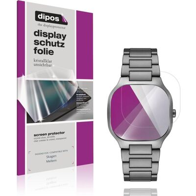 Dipos Schutzfolie Klar f??r Skagen Mellem, Smartwatch Schutzfolie, Transparent Dipos Schutzfolie Klar f??r Skagen Mellem, Smartwatch Schutzfolie, Transparent