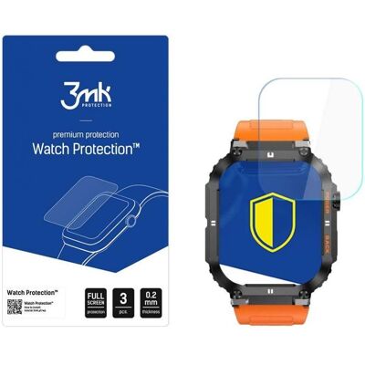 3MK FlexibleGlass Watch Gravity GT6 Szkło Hybrydowe, Smartwatch Schutzfolie, Transparent 3MK FlexibleGlass Watch Gravity GT6 Szkło Hybrydowe, Smartwatch Schutzfolie, Transparent
