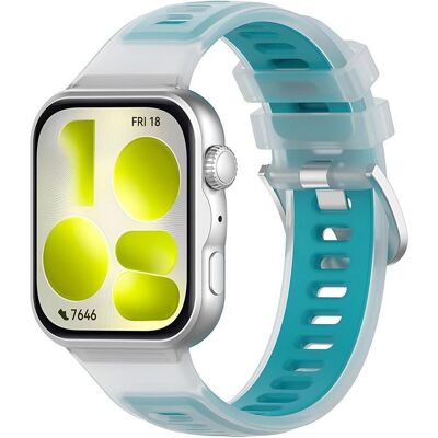 Techsuit - Watchband (W084) - Huawei Watch Fit 3 / Fit 4 / Fit 4 Pro / Fit 5 / Fit 5 Pro - Turquoise (Silikon), Uhrenarmband, Türkis Techsuit - Watchband (W084) - Huawei Watch Fit 3 / Fit 4 / Fit 4 Pro / Fit 5 / Fit 5 Pro - Turquoise (Silikon), Uhrenarmband, Türkis
