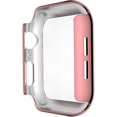 EKO Cover für Apple Watch 41mm Vollständiger Schutz mit gehärtetem Glas, Smartwatch Zubehör, Rosa, Transparent EKO Cover für Apple Watch 41mm Vollständiger Schutz mit gehärtetem Glas, Smartwatch Zubehör, Rosa, Transparent