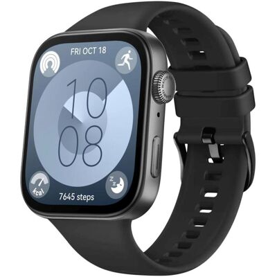 Fixed Silikonarmband Silikonarmband für Huawei Watch FIT 3 schwarz (Silikon), Uhrenarmband, Schwarz Fixed Silikonarmband Silikonarmband für Huawei Watch FIT 3 schwarz (Silikon), Uhrenarmband, Schwarz