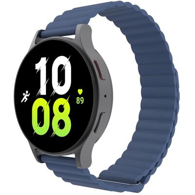 Just in Case Watchstrap für smartwatch (20 mm, Leder), Uhrenarmband, Weiss, Blau Just in Case Watchstrap für smartwatch (20 mm, Leder), Uhrenarmband, Weiss, Blau