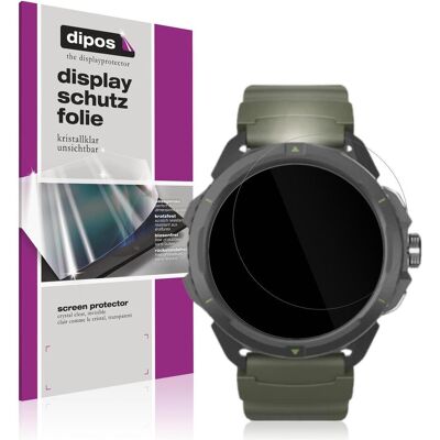 Dipos Schutzfolie Klar für Hammer Watch 2 Military Edition, Smartwatch Schutzfolie, Transparent Dipos Schutzfolie Klar für Hammer Watch 2 Military Edition, Smartwatch Schutzfolie, Transparent