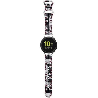 Hello Kitty Pasek Uniwersalny HKUWMSDIESK Silicone Heads & Stripes czarny/black strap 20mm (20 mm, Plastic, Silicone, Stainless Steel), Uhrenarmband, Schwarz Hello Kitty Pasek Uniwersalny HKUWMSDIESK Silicone Heads & Stripes czarny/black strap 20mm (20 mm, Plastic, Silicone, Stainless Steel), Uhrenarmband, Schwarz