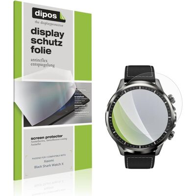 Dipos Schutzfolie Matt f??r Xiaomi Black Shark Watch X, Smartwatch Schutzfolie, Transparent Dipos Schutzfolie Matt f??r Xiaomi Black Shark Watch X, Smartwatch Schutzfolie, Transparent
