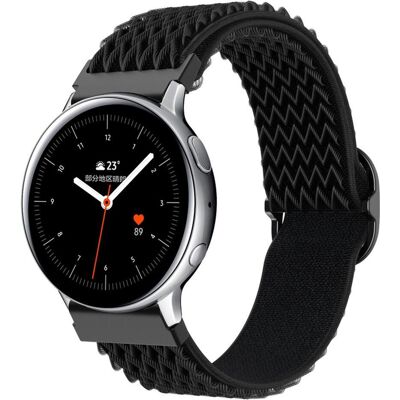 Cadorabo Armband für Samsung Galaxy Gear (22 mm, Nylon), Uhrenarmband, Schwarz Cadorabo Armband für Samsung Galaxy Gear (22 mm, Nylon), Uhrenarmband, Schwarz