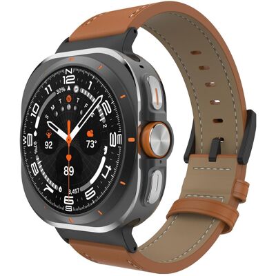 Just in Case Watchstrap für smartwatch (Leder), Uhrenarmband, Braun Just in Case Watchstrap für smartwatch (Leder), Uhrenarmband, Braun