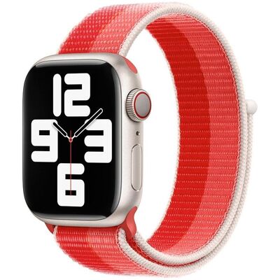 Devia Nylon Braided Two-Tone Loop Peony / Řemínek pro Apple Watch / 40/41/42 mm / Nylon (Nylon), Uhrenarmband, Mehrfarbig, Rosa Devia Nylon Braided Two-Tone Loop Peony / Řemínek pro Apple Watch / 40/41/42 mm / Nylon (Nylon), Uhrenarmband, Mehrfarbig, Rosa