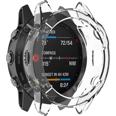 Subtel Tasche für Garmin Fenix 6, 6 Pro, Smartwatch Zubehör, Transparent Subtel Tasche für Garmin Fenix 6, 6 Pro, Smartwatch Zubehör, Transparent