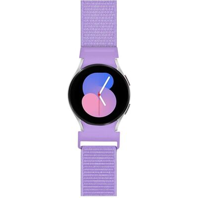 Bigben Lavendel Hellviolett Nylon Armband für Galaxy Watch 4/4 Classic/5/5 Pro/6/6 Classic - Armband Bigben Lavendel Hellviolett Nylon Armband für Galaxy Watch 4/4 Classic/5/5 Pro/6/6 Classic - Armband