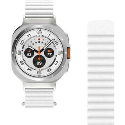 Just in Case Watchstrap für smartwatch (Leder), Uhrenarmband, Weiss Just in Case Watchstrap für smartwatch (Leder), Uhrenarmband, Weiss