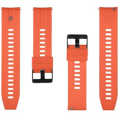 Tactical Quick Release Silicone Band 24mm Orange (24 mm, Silikon), Uhrenarmband, Orange Tactical Quick Release Silicone Band 24mm Orange (24 mm, Silikon), Uhrenarmband, Orange