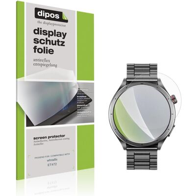 Dipos Schutzfolie Matt f??r whraills ET472, Smartwatch Schutzfolie Dipos Schutzfolie Matt f??r whraills ET472, Smartwatch Schutzfolie