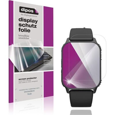 Dipos Schutzfolie Klar f??r DIVOAZBVO TK29, Smartwatch Schutzfolie Dipos Schutzfolie Klar f??r DIVOAZBVO TK29, Smartwatch Schutzfolie