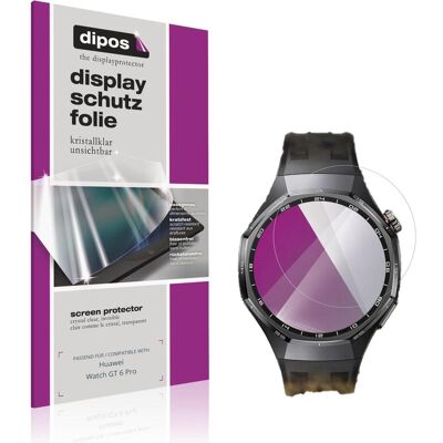 Dipos Schutzfolie Klar f??r Huawei Watch GT 6 Pro, Smartwatch Schutzfolie, Transparent Dipos Schutzfolie Klar f??r Huawei Watch GT 6 Pro, Smartwatch Schutzfolie, Transparent