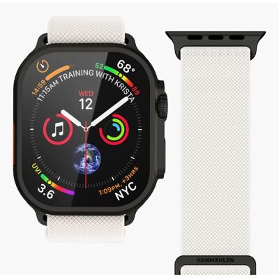 Vonmählen Classic Nylon Loop - 40 41 42mm - One Size (Nylon), Uhrenarmband, Schwarz, Beige, Mehrfarbig Vonmählen Classic Nylon Loop - 40 41 42mm - One Size (Nylon), Uhrenarmband, Schwarz, Beige, Mehrfarbig