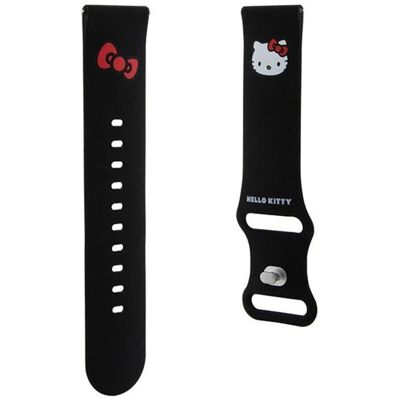 Hello Kitty Pasek Uniwersalny HKUWLSCHBLK Silicone Kitty Head czarny/black 22mm (22 mm, Edelstahl, Kunststoff, Silikon), Uhrenarmband, Schwarz Hello Kitty Pasek Uniwersalny HKUWLSCHBLK Silicone Kitty Head czarny/black 22mm (22 mm, Edelstahl, Kunststoff, Silikon), Uhrenarmband, Schwarz