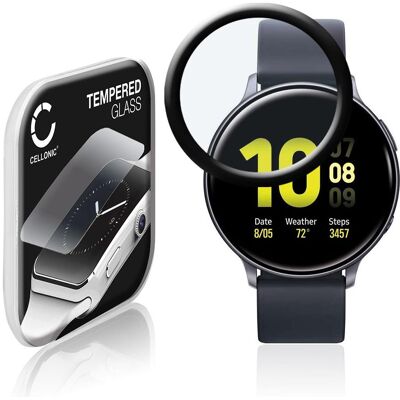 Cellonic Displayschutzglas (generisch) für Samsung Galaxy Watch Active 2 (40mm), Smartwatch Schutzfolie, Schwarz Cellonic Displayschutzglas (generisch) für Samsung Galaxy Watch Active 2 (40mm), Smartwatch Schutzfolie, Schwarz