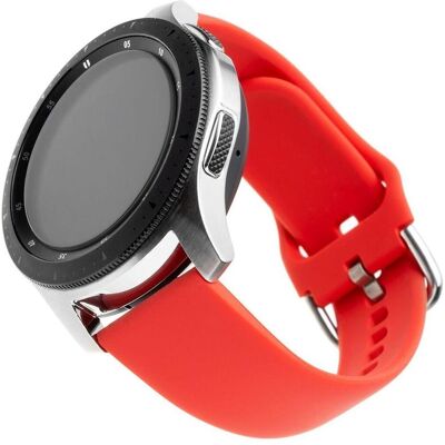 Fixed 20mm Red Silicone Smartwatch Band (Silikon), Uhrenarmband, Rot Fixed 20mm Red Silicone Smartwatch Band (Silikon), Uhrenarmband, Rot