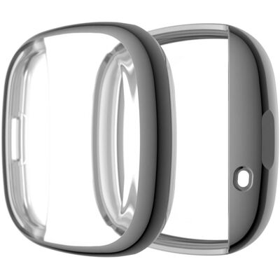 Subtel Tasche für FitBit Versa 3, Sense, Smartwatch Zubehör, Grau Subtel Tasche für FitBit Versa 3, Sense, Smartwatch Zubehör, Grau