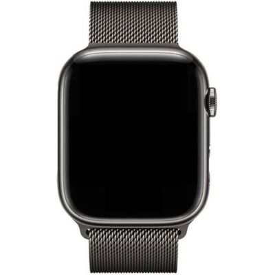 Decoded Milanaise Traction Strap (42 mm, 44 mm, 45 mm, Edelstahl, Stainless Steel), Uhrenarmband, Schwarz Decoded Milanaise Traction Strap (42 mm, 44 mm, 45 mm, Edelstahl, Stainless Steel), Uhrenarmband, Schwarz