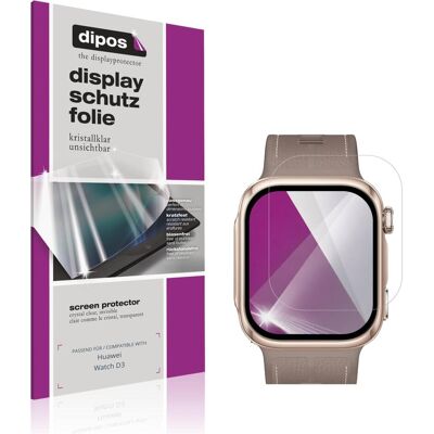 Dipos Schutzfolie Klar f??r Huawei Watch D3, Smartwatch Schutzfolie, Transparent Dipos Schutzfolie Klar f??r Huawei Watch D3, Smartwatch Schutzfolie, Transparent