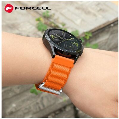 Forcell Strap F-DESIGN FS05 strap for SAMSUNG Watch 22 mm orange (22 mm, polyester fiber), Uhrenarmband, Orange Forcell Strap F-DESIGN FS05 strap for SAMSUNG Watch 22 mm orange (22 mm, polyester fiber), Uhrenarmband, Orange