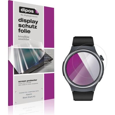 Dipos Schutzfolie Klar f??r Xiaomi Black Shark A3, Smartwatch Schutzfolie, Transparent Dipos Schutzfolie Klar f??r Xiaomi Black Shark A3, Smartwatch Schutzfolie, Transparent