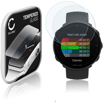 Cellonic Displayschutzglas (generisch) für Polar Vantage M, Smartwatch Schutzfolie, Schwarz Cellonic Displayschutzglas (generisch) für Polar Vantage M, Smartwatch Schutzfolie, Schwarz
