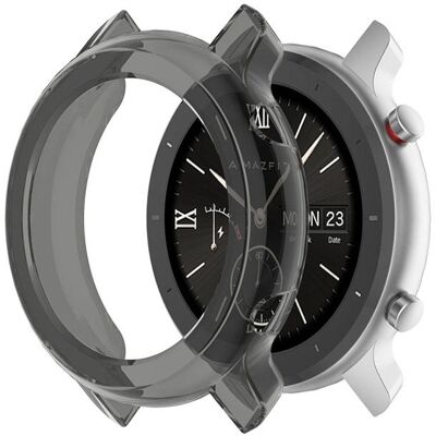 Subtel Tasche für Amazfit GTR - 42mm, Smartwatch Zubehör, Schwarz, Transparent Subtel Tasche für Amazfit GTR - 42mm, Smartwatch Zubehör, Schwarz, Transparent