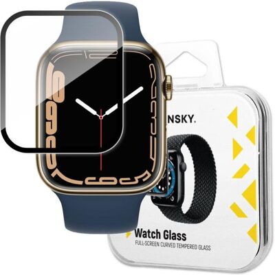Wozinsky Schwarzes Hybridglas für Apple Watch 7/8 45mm - Displayschutz Wozinsky Schwarzes Hybridglas für Apple Watch 7/8 45mm - Displayschutz