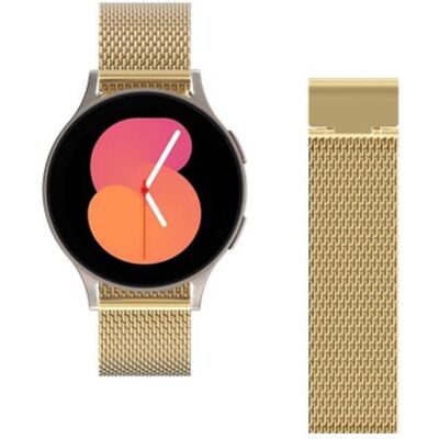 Just in Case Watchstrap für smartwatch (20 mm, Edelstahl), Uhrenarmband, Gold Just in Case Watchstrap für smartwatch (20 mm, Edelstahl), Uhrenarmband, Gold